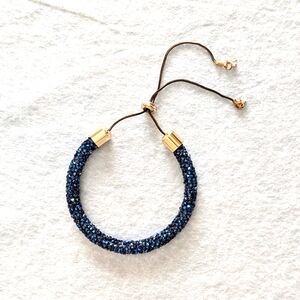 Swarovski adjustable bracelet glitter blue